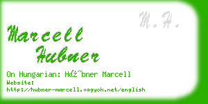 marcell hubner business card